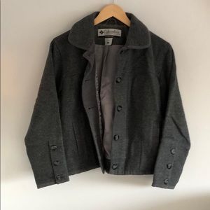 Columbia Wool Button up Bomber Jacket
